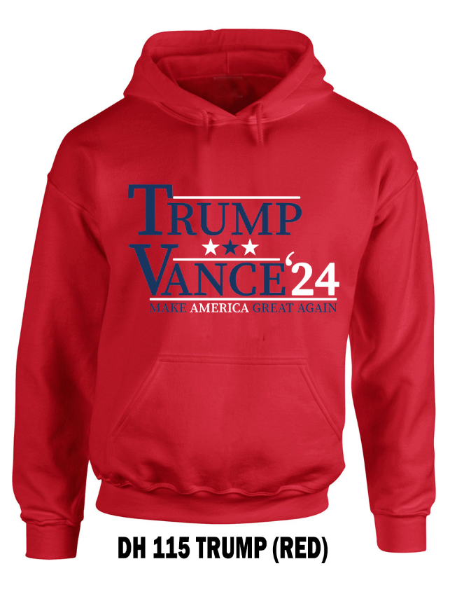 Trump_Vance_2024_Red_Hoodie Front